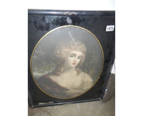 A Victorian lithograph of a lady