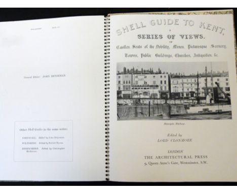 LORD CLONMORE (ED): SHELL GUIDE TO KENT, London, Architectural Press, 1935, 1st edition, 4to, spiral bound, original pictoria