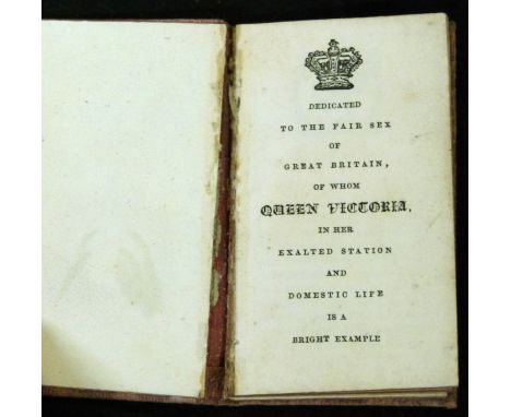 THE VICTORIA MINIATURE BALL ROOM GUIDE, London, Kent &amp; Co, circa 1850, miniature book, approx 65 x 38mm, coloured vignett