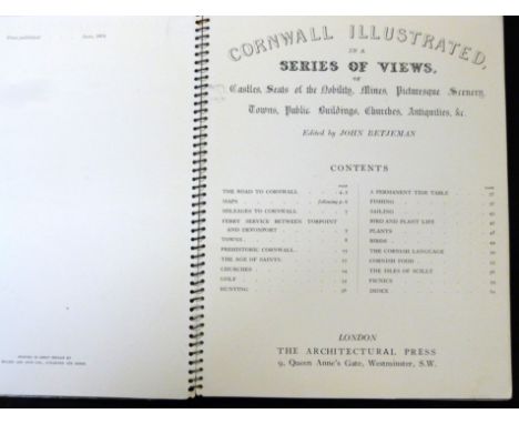 JOHN BETJEMAN (ED): CORNWALL, ILLUSTRATED IN A SERIES OF VIEWS, London, Architectural Press, 1934, 1st edition [Shell Guide],