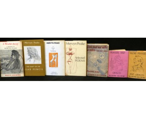 MERVYN PEAKE: 3 titles: THE CRAFT OF THE LEAD PENCIL, London, Allan Wingate, 1946, 1st edition, original pictorial boards;  B
