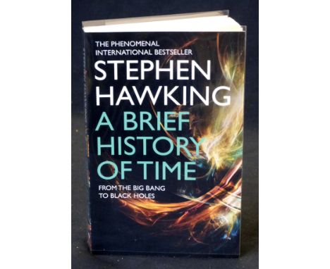 STEPHEN HAWKING: A BRIEF HISTORY OF TIME, London, Bantam Books, 2011, title page with right thumb-print of Hawking, original 