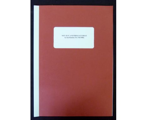 IAN RANKIN: NOT JUST ANOTHER SATURDAY, John Rebus Ltd, 2005 (1000), 1st edition, numbered and signed, 4 printed pages with li