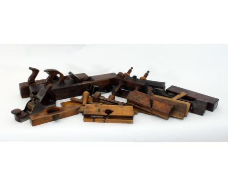 A sash fillister, a jack plane and various other planes