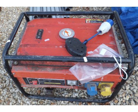A petrol generator with 5.5 horsepower engine