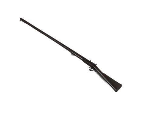 With a 128 cm, tapering to octagonal, with flintlock action, the trigger with large guard, 170cm overall.  *CR:  In poor cond