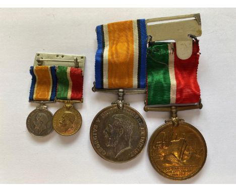 A First World War Pair comprising War Medal and Mercantile Marine War Medal named to Basil H.H. Tripp. With accompanying mini