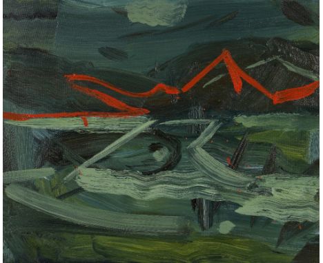 Maurice Cockrill R.A. (British, 1936-2013)Mountains, Wales twice signed and titled 'Maurice Cockrill/Maurice Cockrill/Mountai