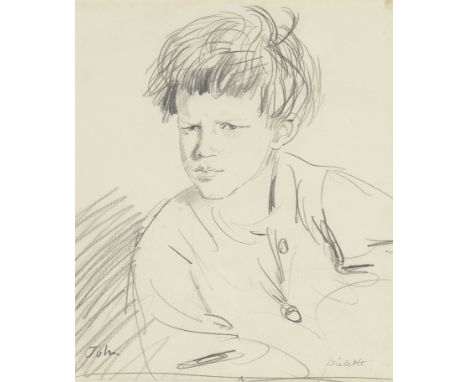 Augustus Edwin John O.M., R.A. (British, 1878-1961)Portrait of Edwin John signed 'John' (lower left)pencil on paper26.5 x 22c