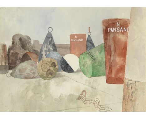 Reginald Brill (British, 1902-1974)Study of Buoys watercolour on paper24 x 34cm (9 7/16 x 13 3/8in).Footnotes:ProvenanceWith 