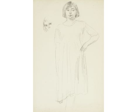 Augustus Edwin John O.M., R.A. (British, 1878-1961)Portrait of Poppet pencil on paper49.5 x 31cm (19 1/2 x 12 3/16in).Execute