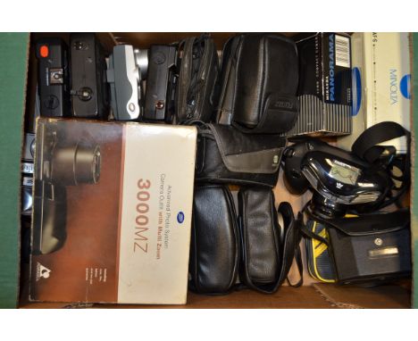 A Tray of Compact Cameras, including Kodak Advantix F600, Minolta AF-S, Miranda Solo Panorama, Boots 3000MZ APS, Konica Aibor