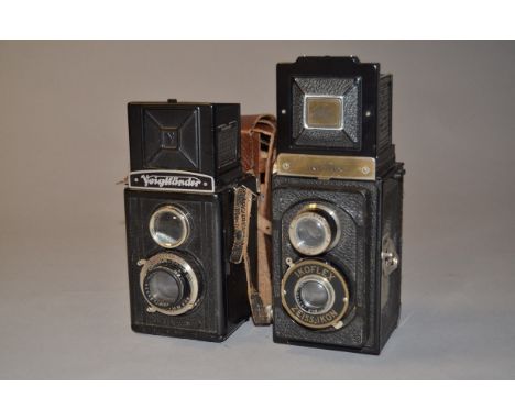 A Zeiss Ikon Ikoflex 850/16 Roll Film TLR Camera, serial no B13484, with Novar-Anastigmat 8cm f/4.5 lens, shutter working,wit