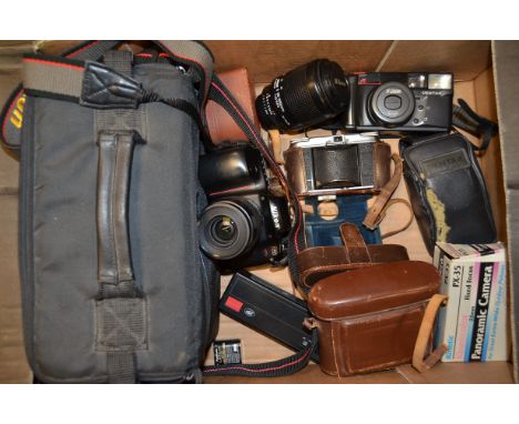 A Nikon N50 SLR Camera Outfit, a N50, serial no 2522347, shutter working with an AF-Nikkor 35-80mm f/4-5.6 D and an AF-Nikkor