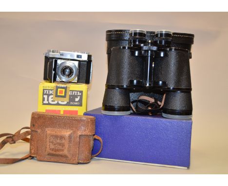 A Lomo Lubitel 166 Universal TLR Camera &amp; Retina IIa (Type 150) Rangefinder Cameras, Lubitel serial no 93017728, shutter 