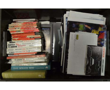 A Large Quantity of Camera Books and Brochures, including Focal Camera Way manuals, The Rollei Way, The Rollei Manual, brochu
