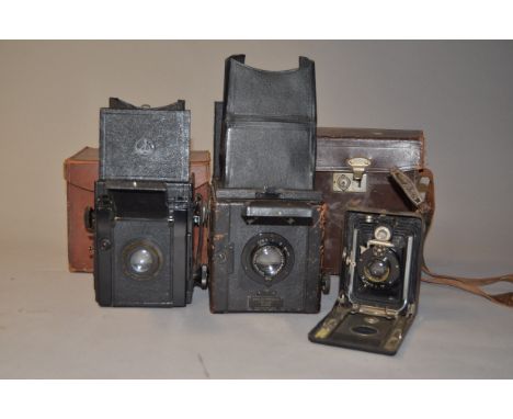 Thornton-Pickard Junior Special and  Ensign Popular Reflex Cameras, Thornton Pickard Junior Special, black with Taylor Hobson