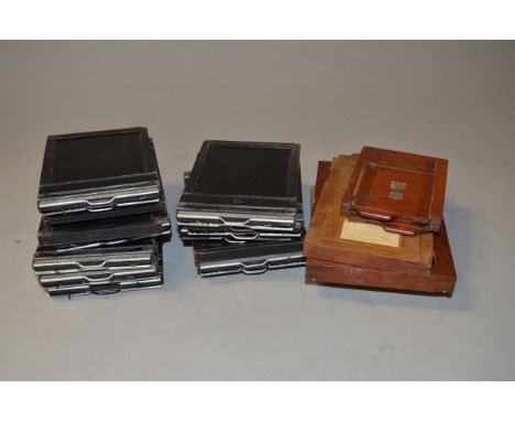 Double Dark Slides,  Graflex 5 x 4 Graphic Film Holders Type 5 (13), other dds (2) and parts (a lot)