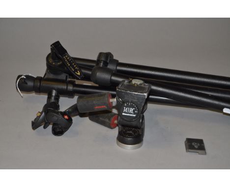 A Uni-Loc System 1700 Tripod Legs, with a Manfrotto 141 RC pan and tilt head