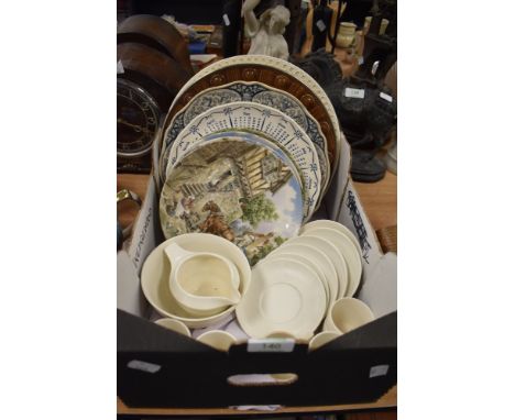 A selection of ceramics and partial Moonstone coffee service by Keith Murray Wedgewood
