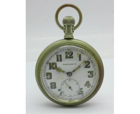 A Mephisto military pocket watch 