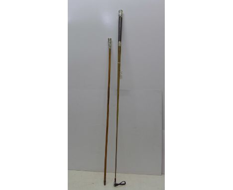 A riding crop and a swagger stick 