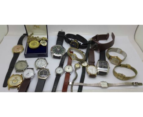 Assorted watches including Rotary, Timex and a lady's Buler, etc. 