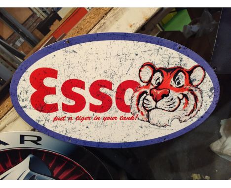 A VINTAGE STYLE ESSO SIGN - WIDTH 35CM 