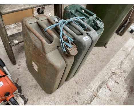 A GROUP OF VINTAGE JERRY CANS 