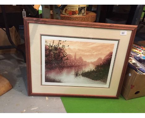 A LIMITED EDITION ETCHING 22/60 BY CHRIS NOBLE 