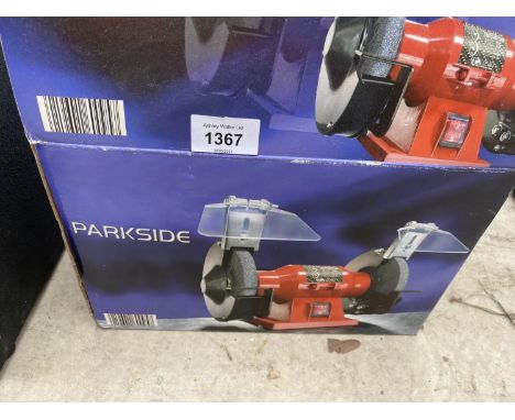AN AS NEW PARKSIDE BENCH GRINDER 