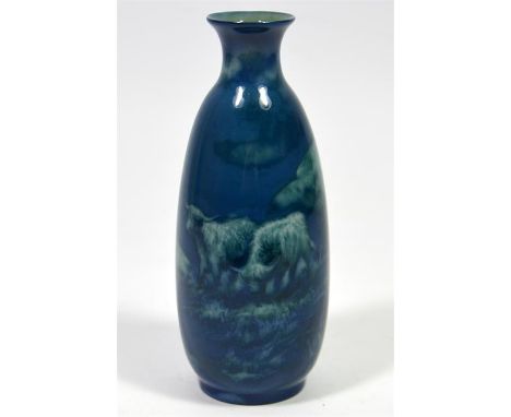 A Royal Worcester Sabrina ware vase with highland cattle decoration, signed J Southall and date code for 1912. Height 14cm.