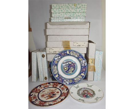 Nineteen collector's plates, comprising four Spode 'Millennium' plates, six Mason's 'Historic' plates and nine Doulton Christ