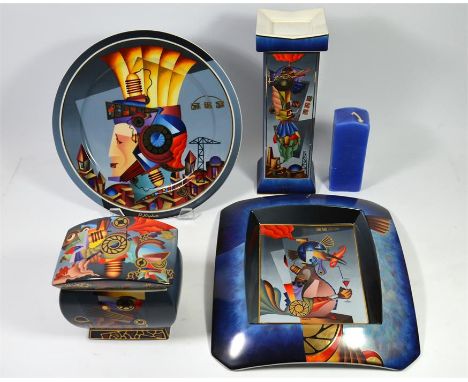 Four pieces of Artis Orbis - Goebel by Pavel Kaplun, includes a plate 'The Gladiator' 30/1000, a framed plaque 'Aperitif' 601