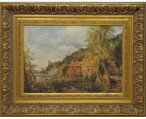 Six prints and two oils depicting hunting, rural scenes and a portrait of a women. Sizes 52cm x 81cm - 26cm x 37cm. Prints gl