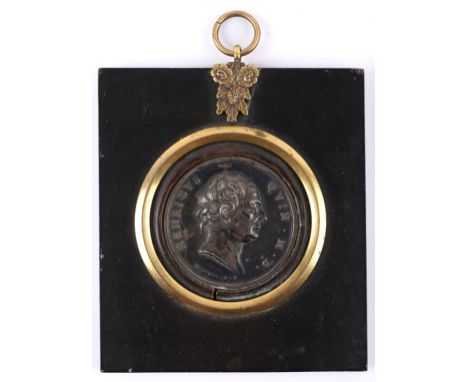 Medal of Irish physician Henry Quin (1717?91) by William Mossop (1751?1805), white metal medal, 61mm, portrait bust HENRICUS 