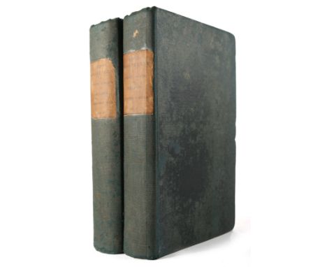 Hardiman, J. Irish Minstrelsy or Bardic Remains of Ireland. Robins, London, 1831, first edition,  two volumes. Green stained 