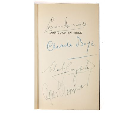 Shaw, George Bernard. Don Juan in Hell, signed by actors Charles Boyer, Agnes Moorehead, Charles Laughton and Cedric Hardwick