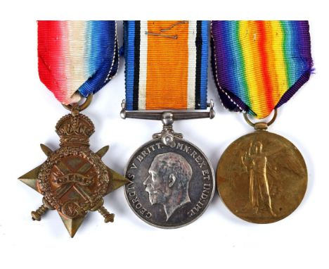 1914-18 Great War trio to Armagh native, Somme veteran and Ulster Volunteer. 1914-15 Star, British War Medal and Victory Meda