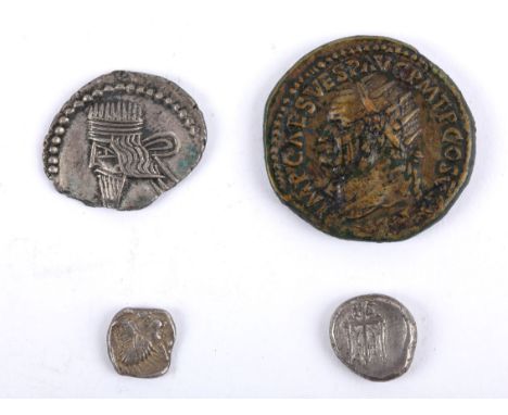 Coins. Ancient Greece. Mycia, Hemidrachm, 480-450BC, o. forepart of running boar, r. head of rearing lion; Byzantion, hemidra