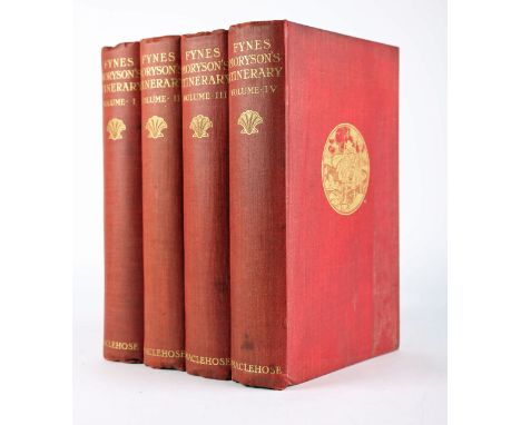 Moryson, Fynes. An Itinerary. James MacLehose, Glasgow, 1907, large 8vo, 4 volumes in red cloth, gilt; top edge gilt, some li