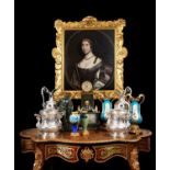 ATTR. TO DAVID SCOUGALL (SCOTTISH, FL. 1654-1682): A 17TH CENTURY PORTRAIT OF DAME HELEN SKENE