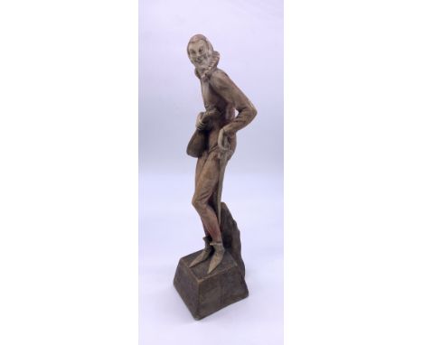 Figural sculpture signed possibly by T.Cartier Height - 36cm