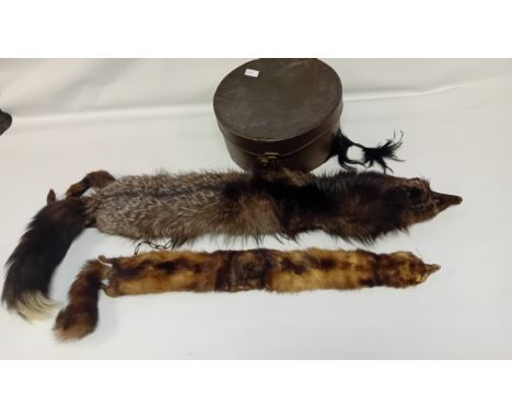 Vintage 1920/30's Mink and Silver Fox Furs within case.