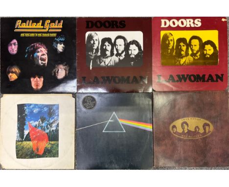 Collection of six LP's to include Doors L.A. Woman, P 1971 Yellow Dust Sleeve With Transparent Film Photo of the Band. K42090