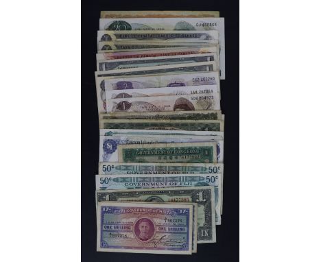 British Commonwealth (29), a group of Queen Elizabeth II and King George VI portrait notes, including East African Currency B