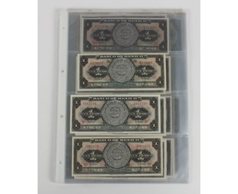Mexico (52), a high grade collection in album sleeves with no duplication, the designs are the same but all have different si