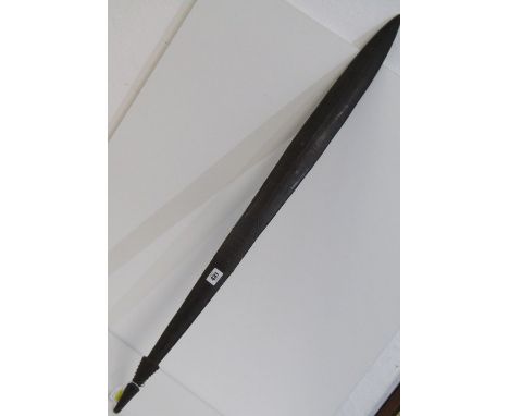 ETHNIC WEAPON, Papua New Guinea, Sepik carved hardwood sword stick, 103 cm length 