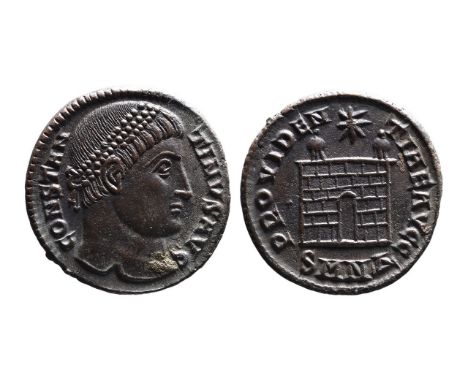 Constantine I the Great AD 307-337, Nicomedia Mint, ca. AD 328-329.Pearl-diademed head of Constantinus I right, CONSTANTINVS 