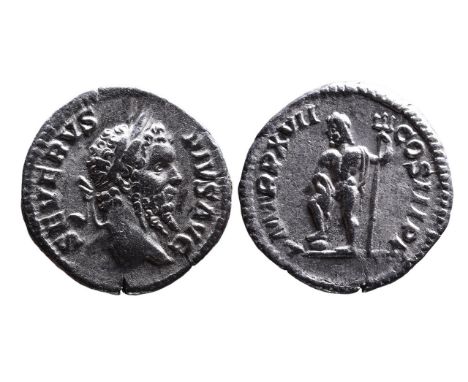 Septimius Severus, AD 193-211, Rome Mint, AD 209.Laureate head of Septimius Severus right, SEVERVS PIVS AVG;Neptune standing 